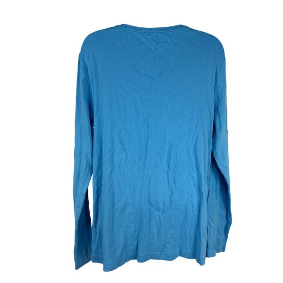 Croft & Barrow Womens Classic Long Sleeve T Shirt Blue Size Large - Picture 2 of 3